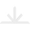 Ekena Millwork Saratoga Architectural Grade PVC Gable Bracket, 84"W x 49"H x 2"D x 6"F, 14/12 Pitch GBP084X49X0206SAR00 - alternate 3